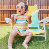 Rainbow Stripes Bapron from BapronBaby