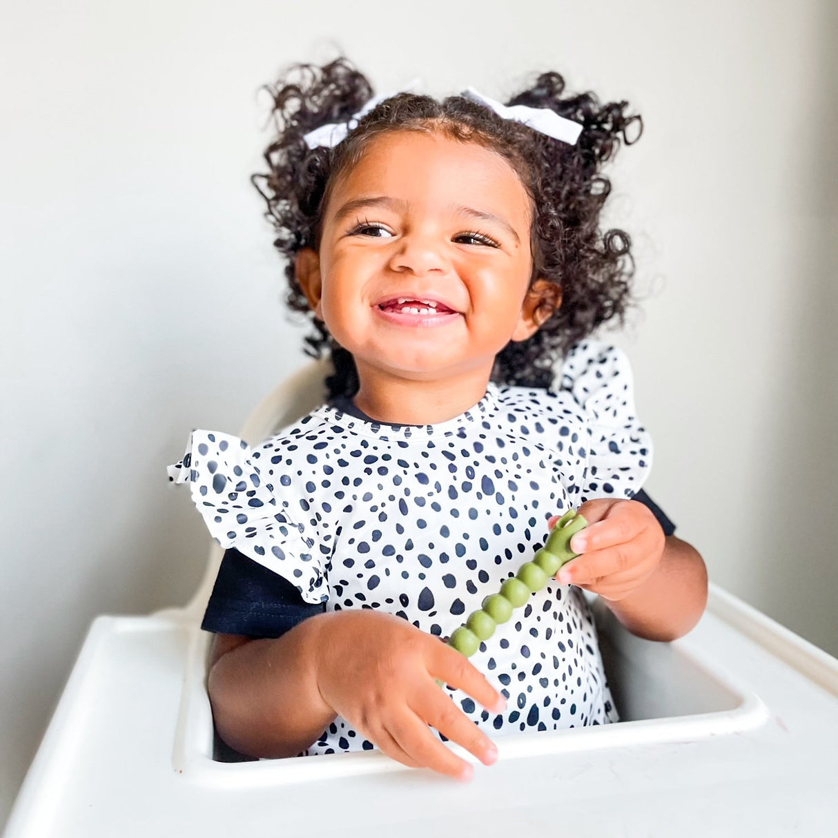 Organic Dot Flutter Bapron from BapronBaby