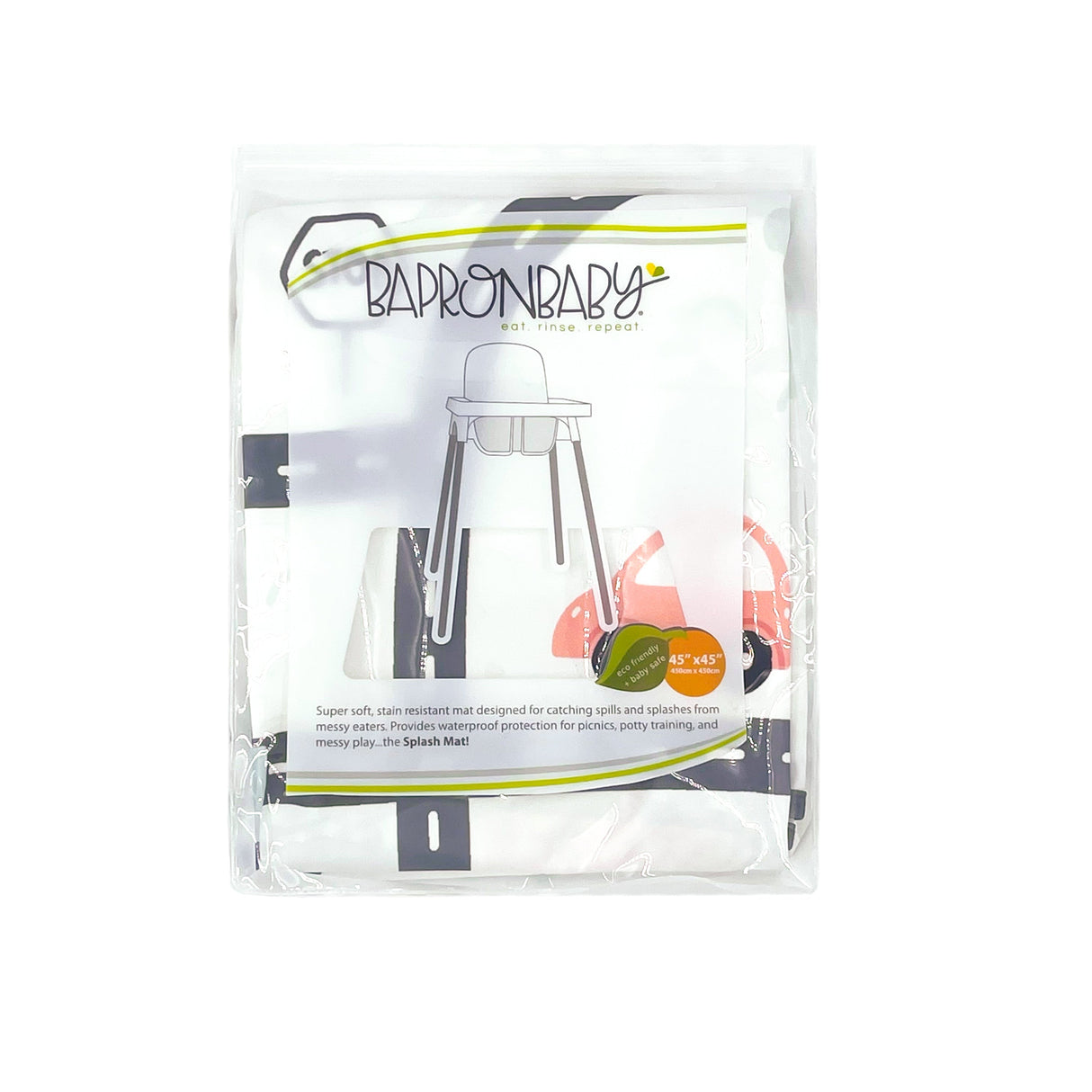 Tiny Town Splash Mat - A Waterproof Catch-All for Highchair Spills and More! from BapronBaby