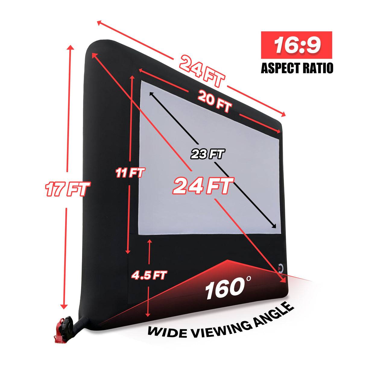 Elite Outdoor Movies 20' Nano Outdoor Cinema System From Elite Outdoor Movies