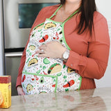 Taco Party Apron - fits sizes youth small through adult 2XL from BapronBaby
