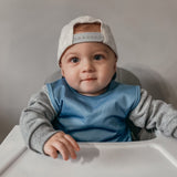 Solid Dusty Blue Minimalist Bapron from BapronBaby