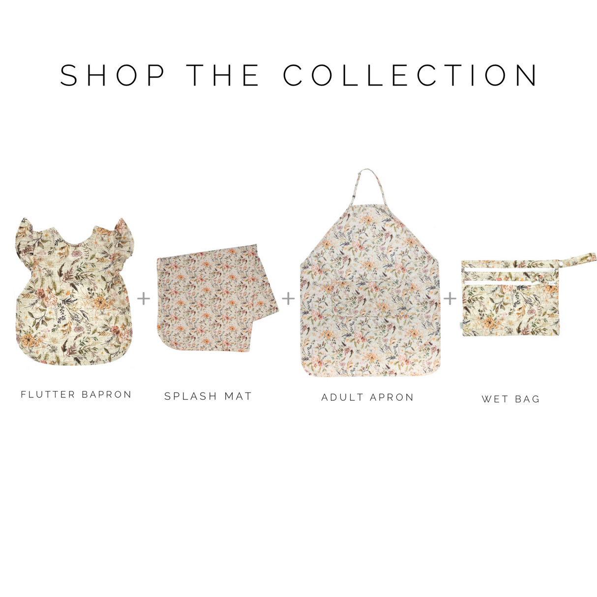 Delilah Floral - Waterproof Wet Bag (For mealtime, on-the-go, and more!) from BapronBaby