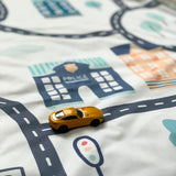 Tiny Town Splash Mat - A Waterproof Catch-All for Highchair Spills and More! from BapronBaby