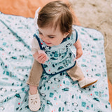 Be Brave - Police Patrol Splash Mat - A Waterproof Catch-All for Highchair Spills and More! from BapronBaby