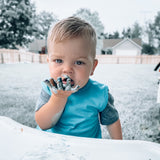 Solid Teal Minimalist Bapron from BapronBaby