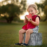 Solid Candy Apple Red Minimalist Bapron from BapronBaby