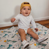 Mountain Mist Splash Mat - A Waterproof Catch-All for Highchair Spills and More! from BapronBaby