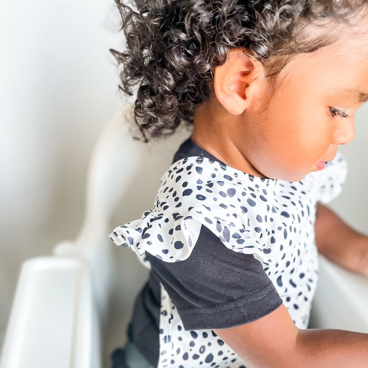 Organic Dot Flutter Bapron from BapronBaby