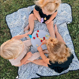 Organic Dot Splash Mat - A Waterproof Catch-All for Highchair Spills and More! from BapronBaby
