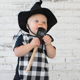 White Buffalo Plaid Flutter Bapron from BapronBaby
