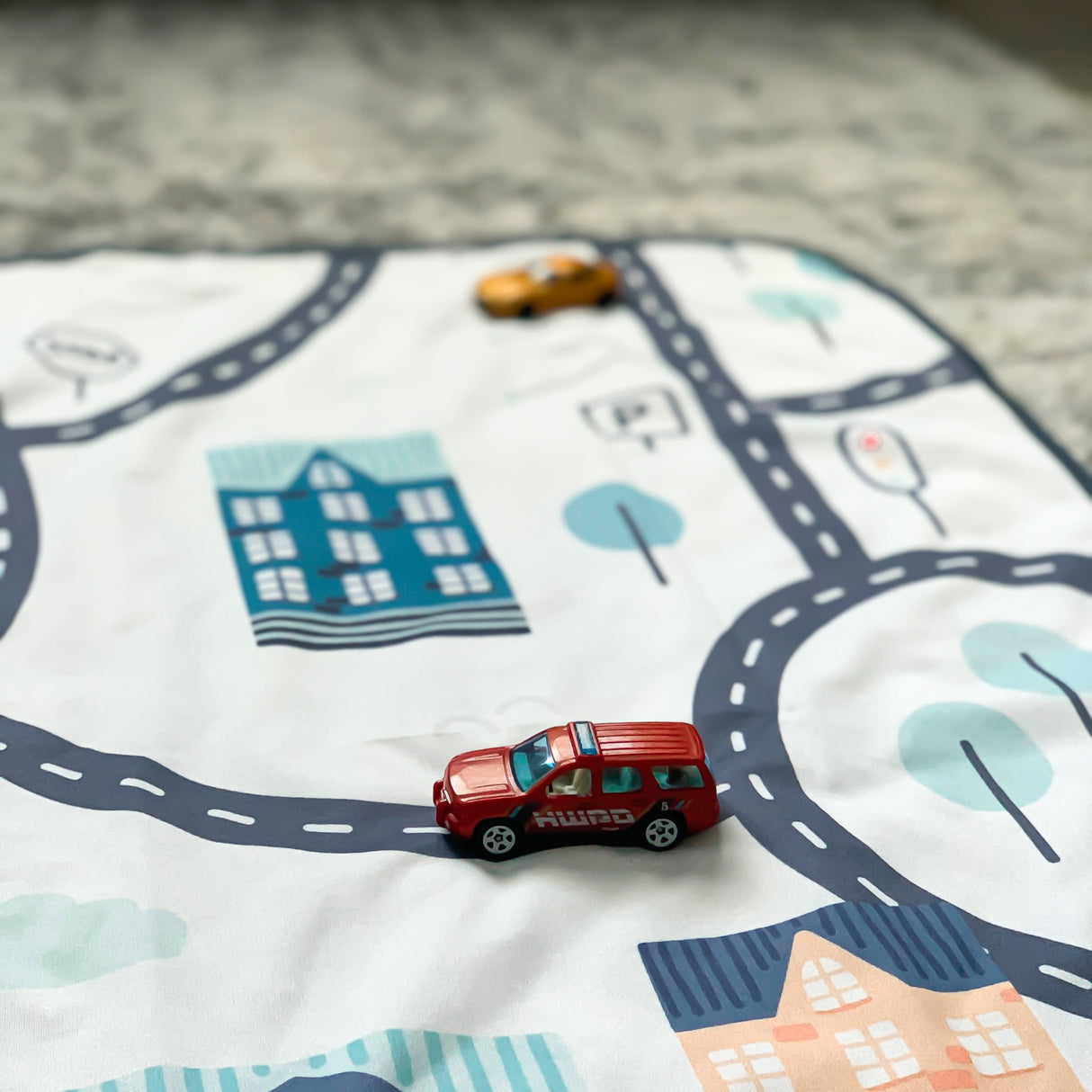 Tiny Town Splash Mat - A Waterproof Catch-All for Highchair Spills and More! from BapronBaby