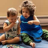 Solid Royal Blue Minimalist Bapron from BapronBaby