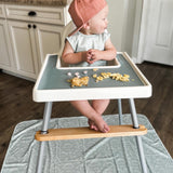Dino Friends - Sage Splash Mat - A Waterproof Catch-All for Highchair Spills and More! from BapronBaby