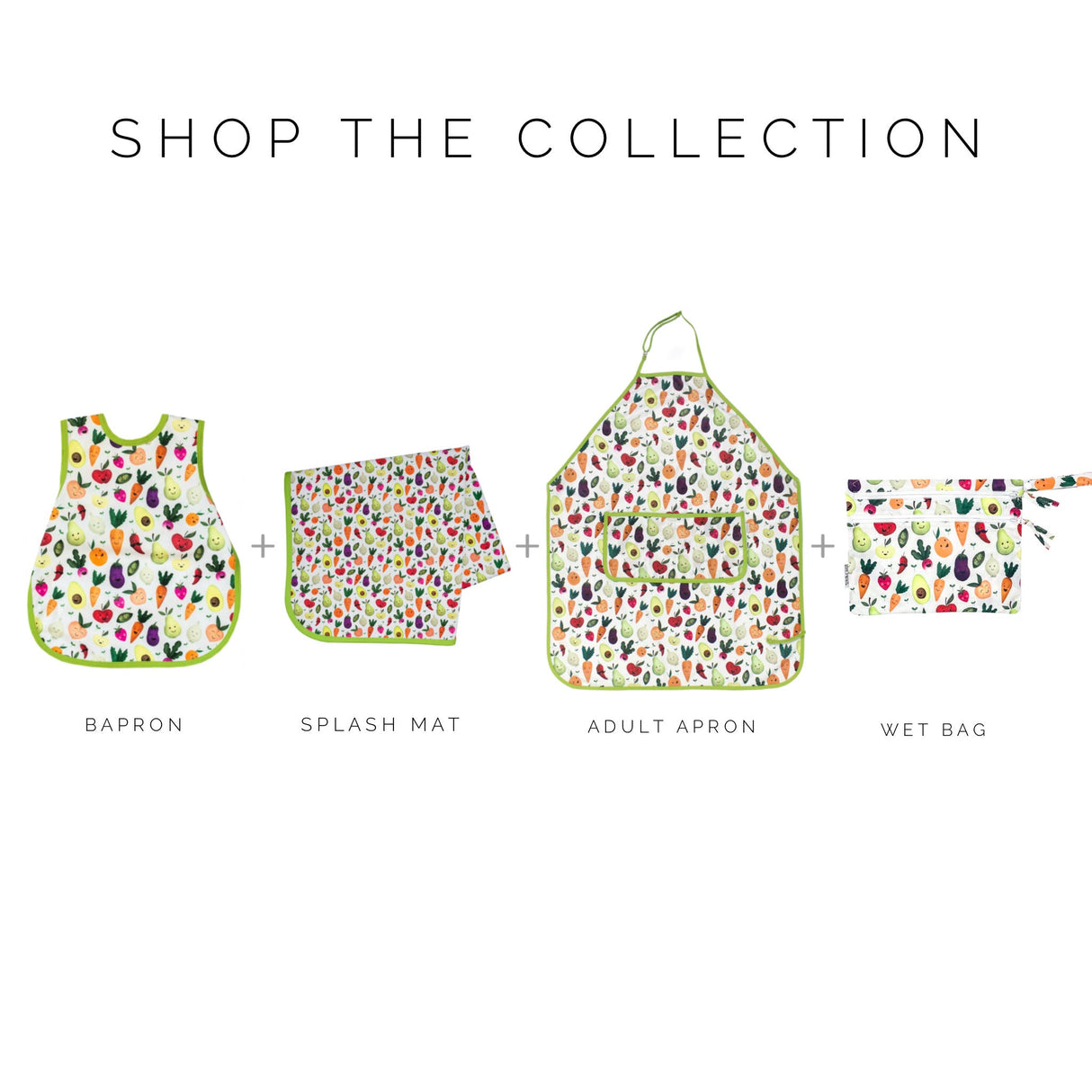Market Fresh Produce - Waterproof Wet Bag (For mealtime, on-the-go, and more!) from BapronBaby