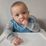 Solid Dusty Blue Minimalist Bapron from BapronBaby