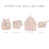 Peachy Dreams - Waterproof Wet Bag (For mealtime, on-the-go, and more!) from BapronBaby