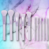 Makeup Brush - 10pc Marble Makeup Brush Collection Set from Prolux Cosmetics
