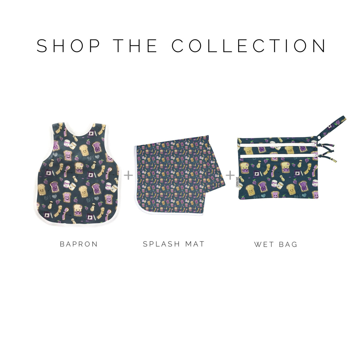 PBJ Pals - Waterproof Wet Bag (For mealtime, on-the-go, and more!) from BapronBaby