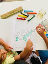 Toddlers First Coloring Book - An Endangered Animals Adventure from Honeysticks USA