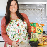 Taco Party Apron - fits sizes youth small through adult 2XL from BapronBaby