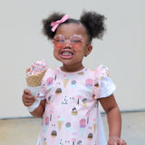 Pink Ice Cream Flutter Bapron from BapronBaby