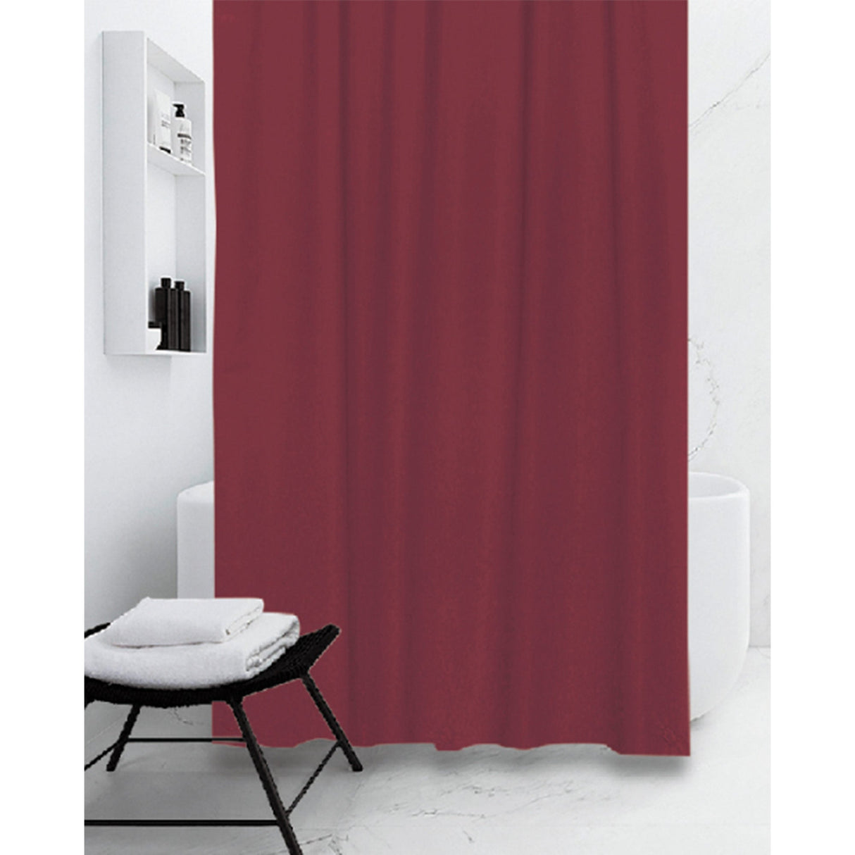 All Bath PEVA Shower Curtain Liner 12 Metal Grommets, 70x72 Inches from ShopBobbys