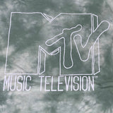 MTV Mint and White Tie-Dye Short Sleeve T-Shirt Women's Sz XL 86947(New) from PayWut