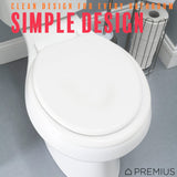 PREMIUS Wood Toilet Seat, Standard Round, 17 Inches from ShopBobbys