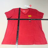 NIKE USC Trojans Logo Dri-Fit V-Neck T-Shirt Women's Sz XXL Cardinal Red DQ1708-613 (New) from PayWut