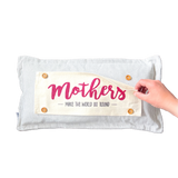 Glitter Holiday Panel: Spring, Gift; Mom Her MOTHER'S DAY MAKE THE WORLD GO ROUND From PillowPanels