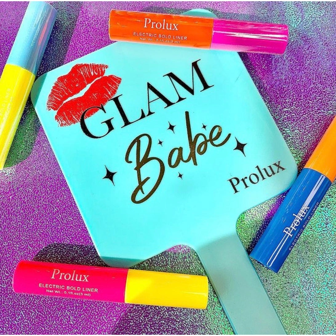 Glam Babe Hand Held Mirror From Prolux Cosmetics