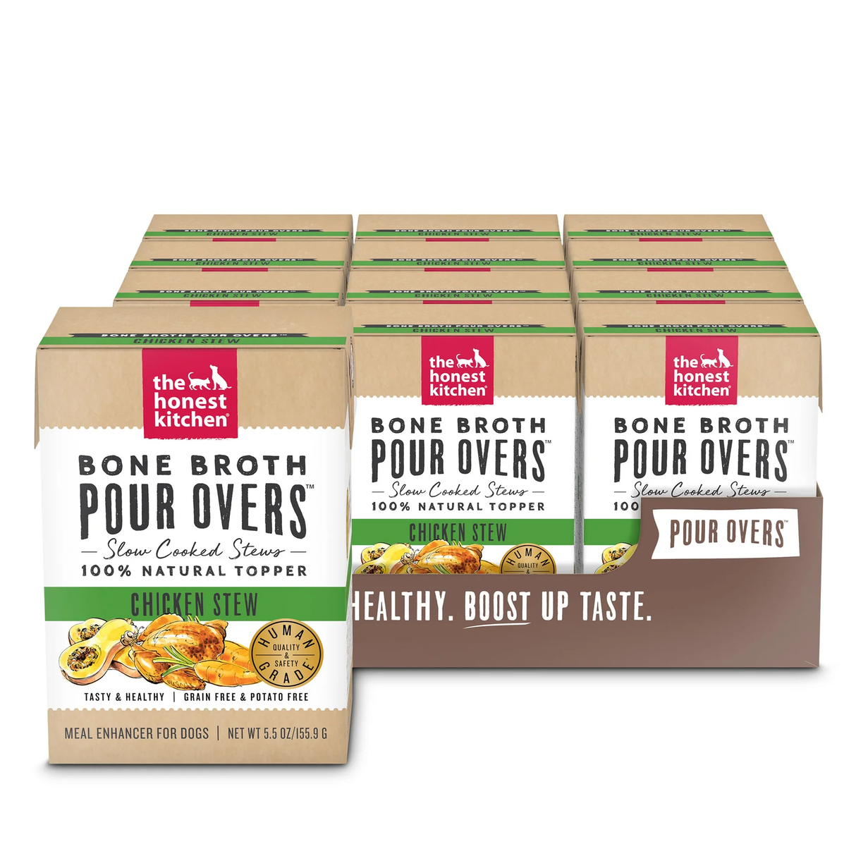 Honest Kitchen Pour Overs Bone Broth Chicken Stew Dog Food Topper (5.5oz) from The Family Pet