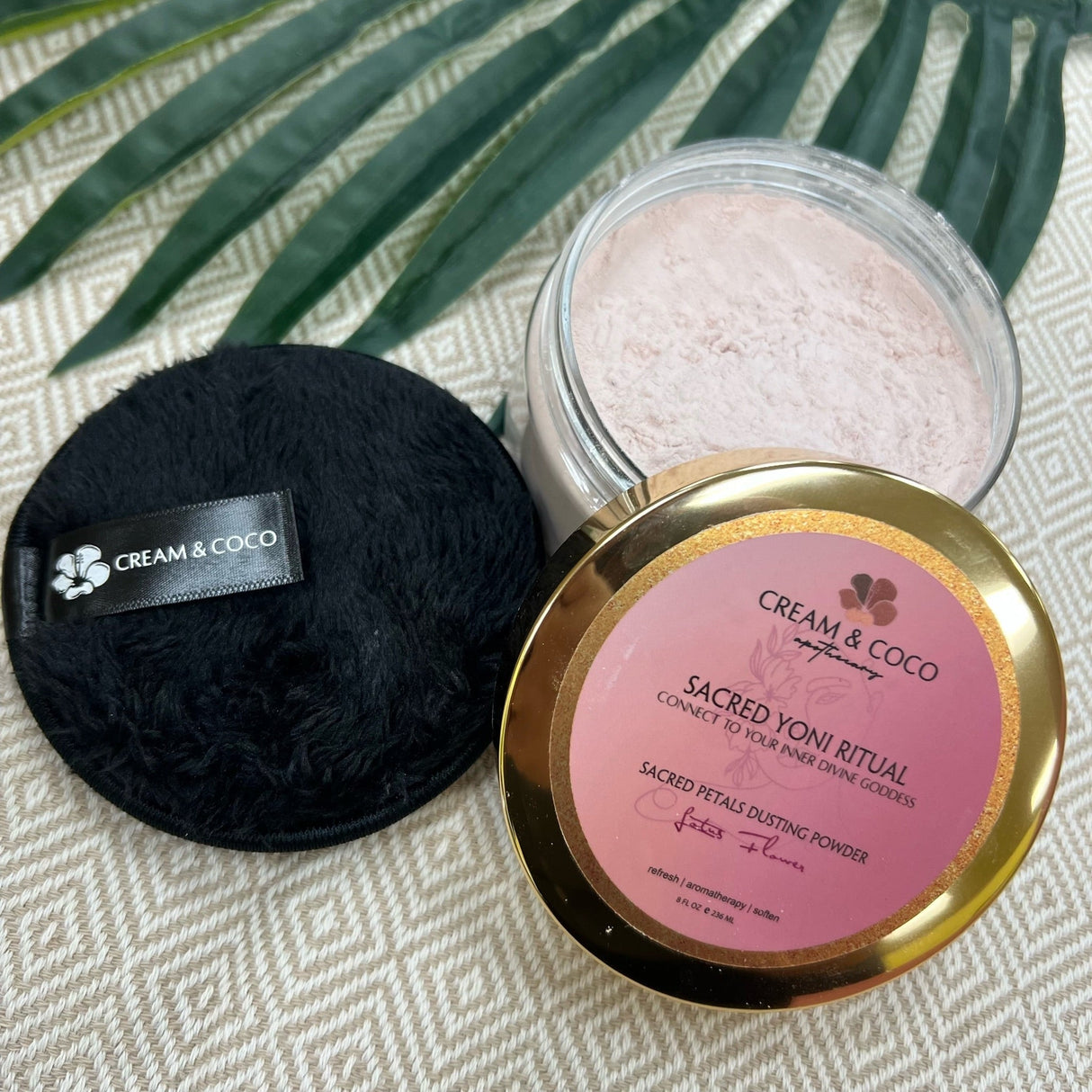 Yoni Dust Powder Puff from Cream & Coco Skincare