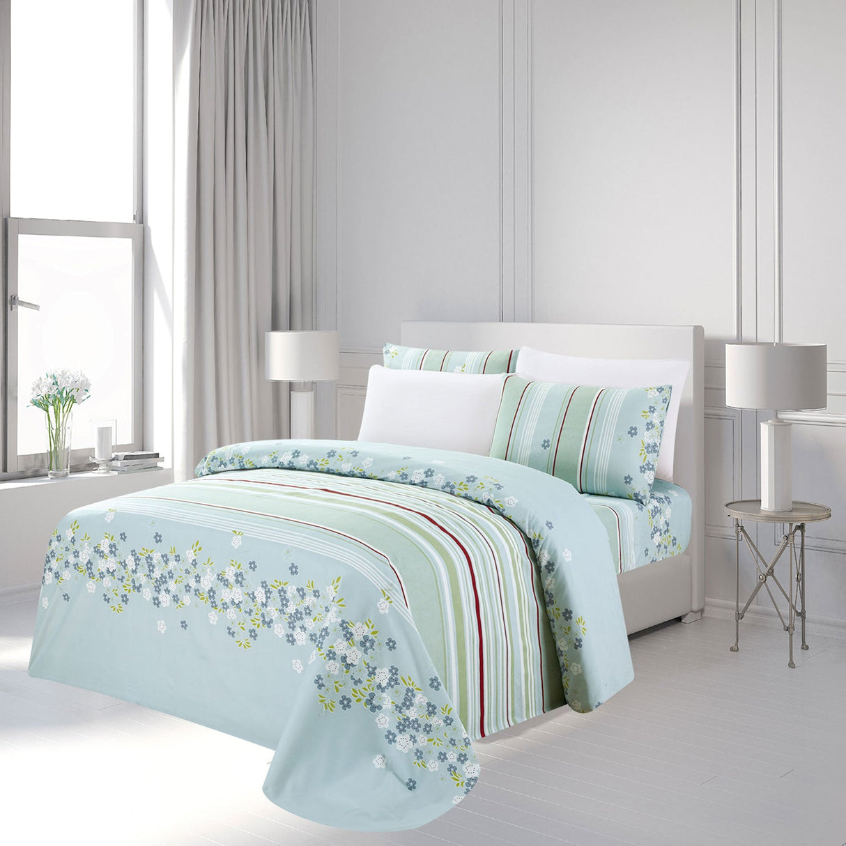 Premius Ivy 6 Piece Premium Luxurious Wrinkle-Free Microfiber Sheet Set from ShopBobbys