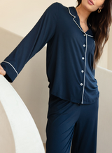 Women's Bamboo Stretch-Knit Long Sleeve Pajama Set from Cozy Earth