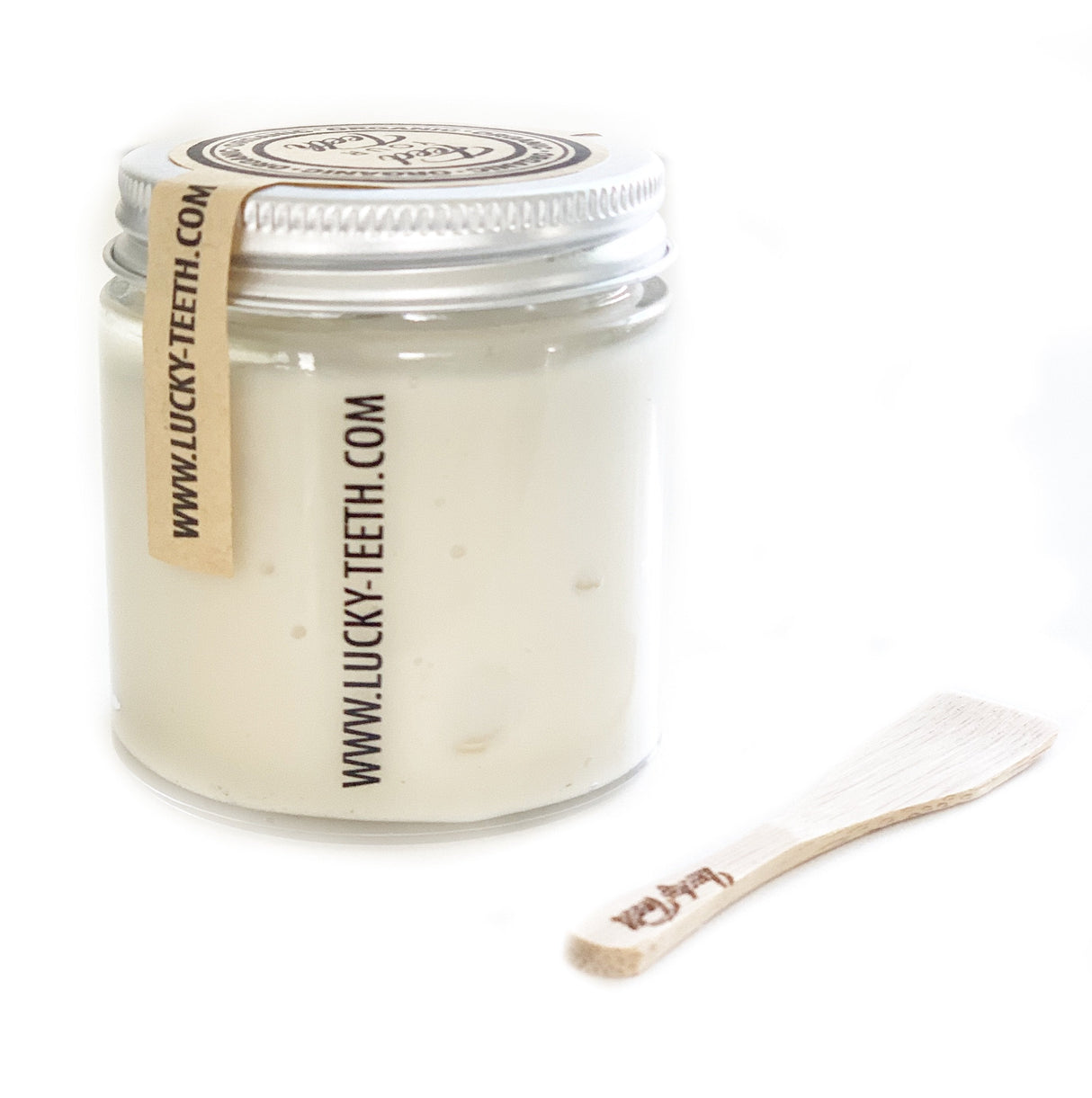 Organic Remineralizing Toothpaste in Glass Jar - Fluoride Free Toothpaste From Lucky Teeth