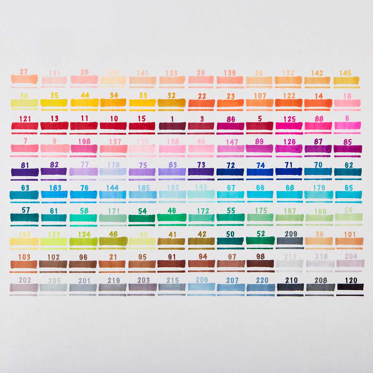 Double-Ended Alcohol Markers 120 Colors from KINGART