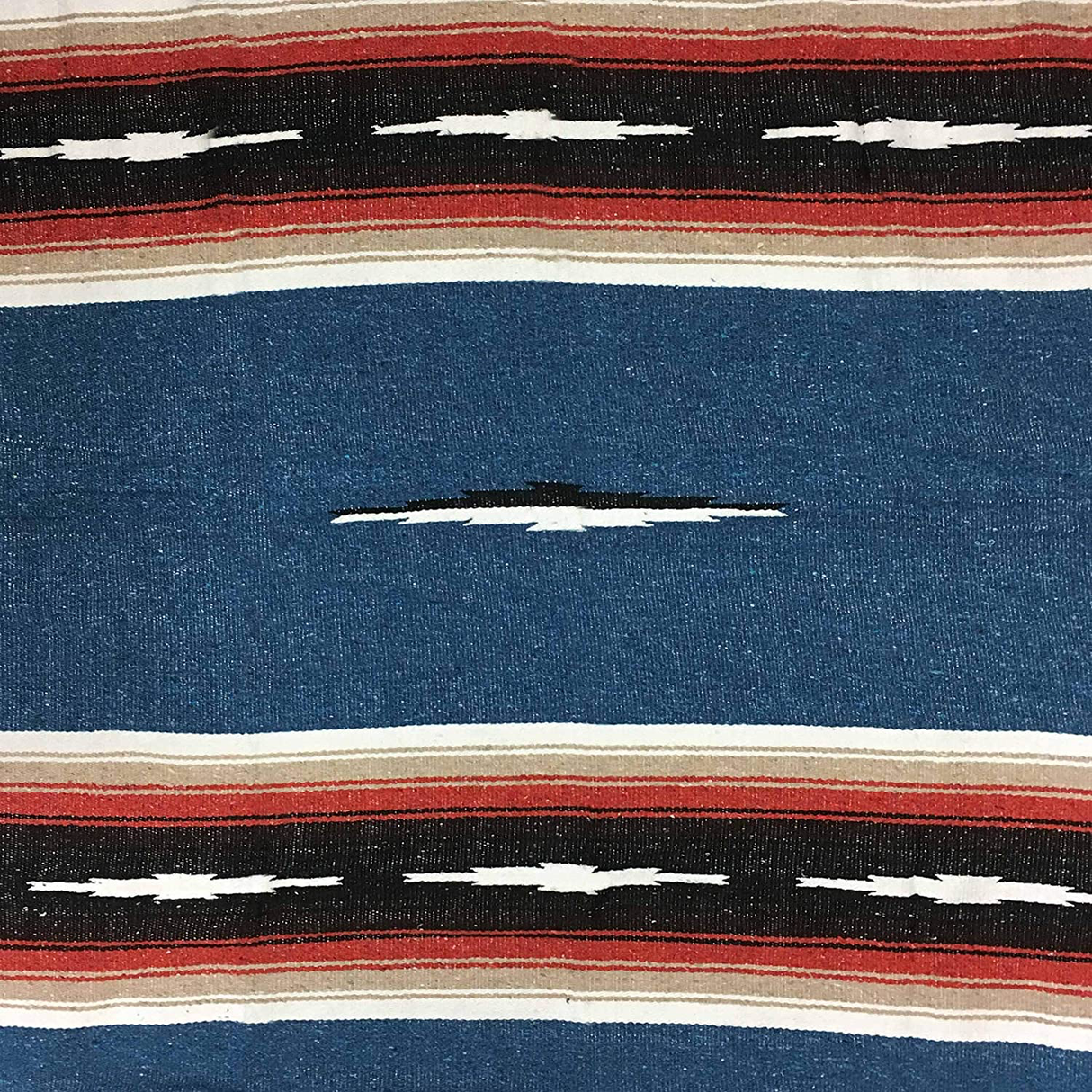 Harvest Moon Diamond Baja Blanket - Blue From West Path