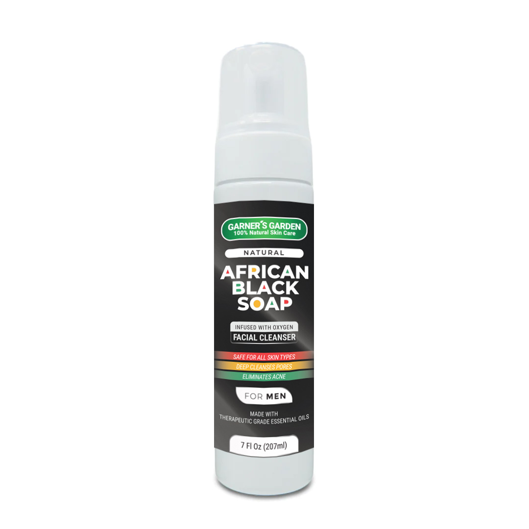 African Black Soap Facial Cleanser | Men's | H2O2 from Garner's Garden