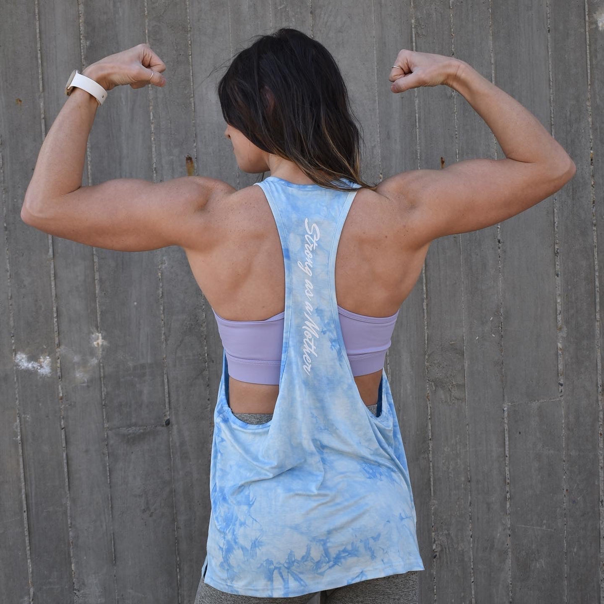 S.A.A.M Drop Arm Tank (Arctic Blue Marble) from DadBod Apparel