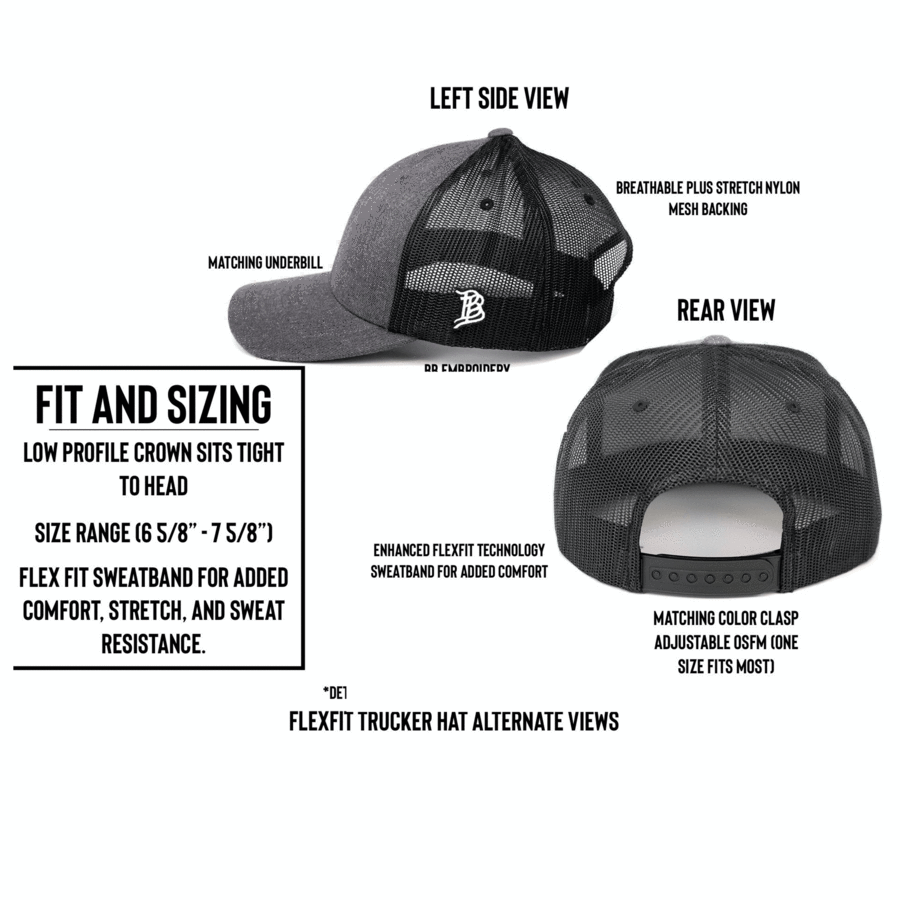 Artius Man Flexfit Trucker Snapback - Charcoal/Black from Artius Man