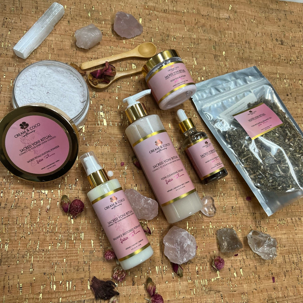 Lotus Flower Sacred Yoni Botanical Tea from Cream & Coco Skincare