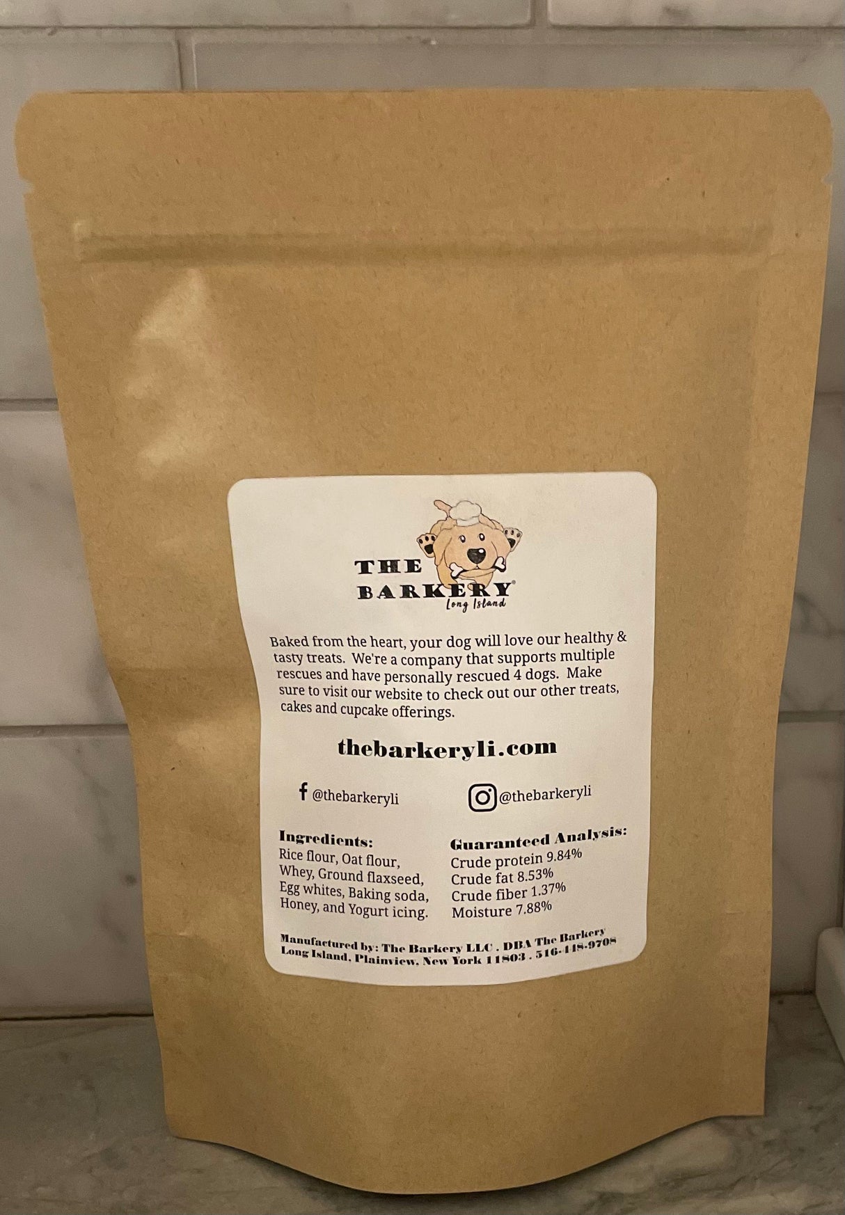 Homemade Mini Treats - Sealed Bag of 20 From The Barkery Long Island