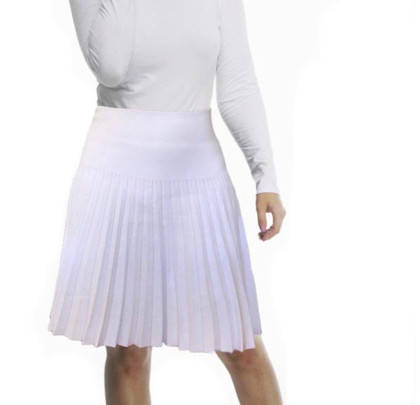 MM YEAR ROUND PLEATED - WHITE. from Mia Mod