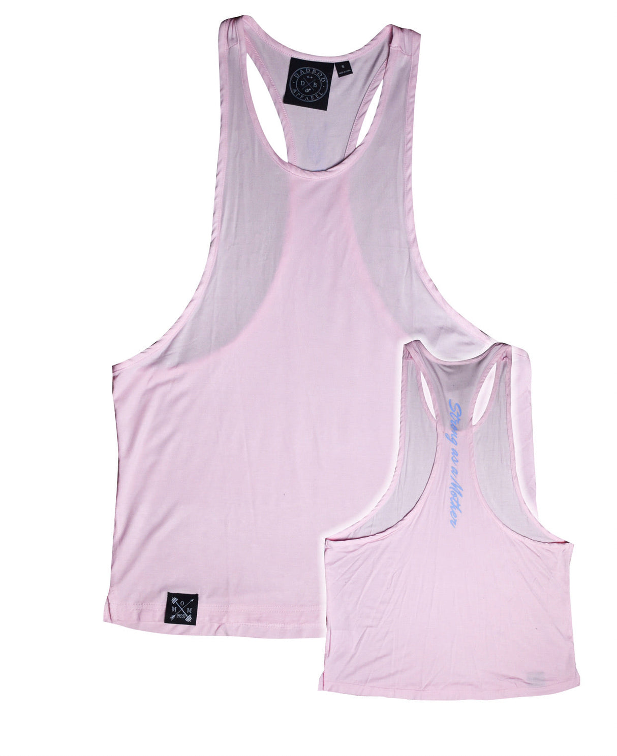 S.A.A.M Drop Arm Tank (Blush Pink) from DadBod Apparel