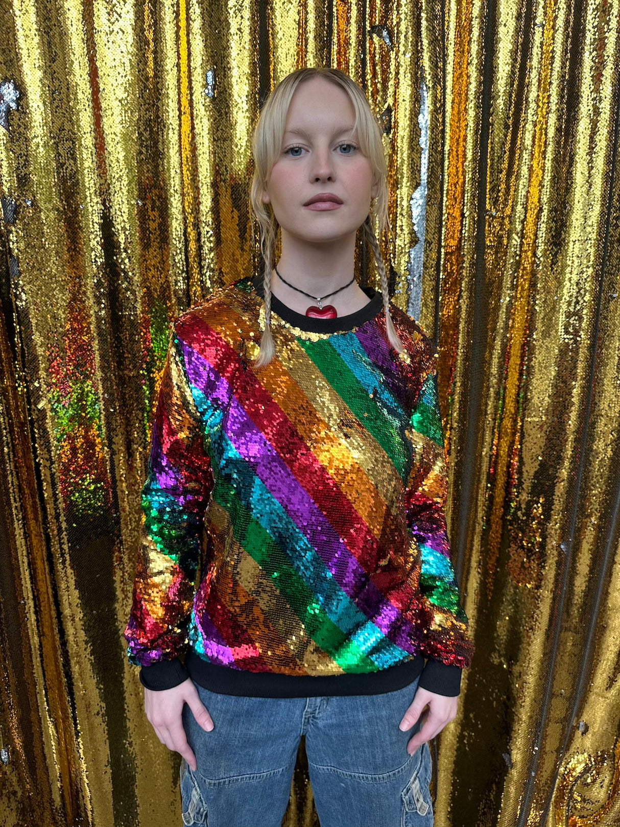 Any Old Iron Golden Rainbow Sweatshirt from Any Old Iron