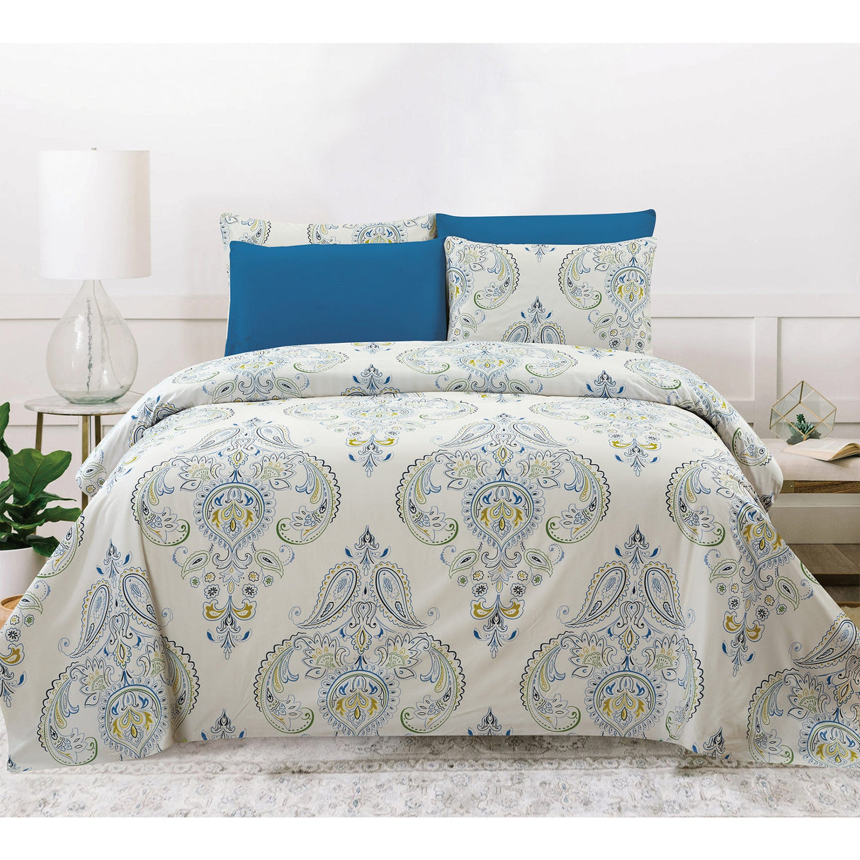 PREMIUS Eleanor Luxurious Wrinkle-Free Microfiber Sheet Set from ShopBobbys