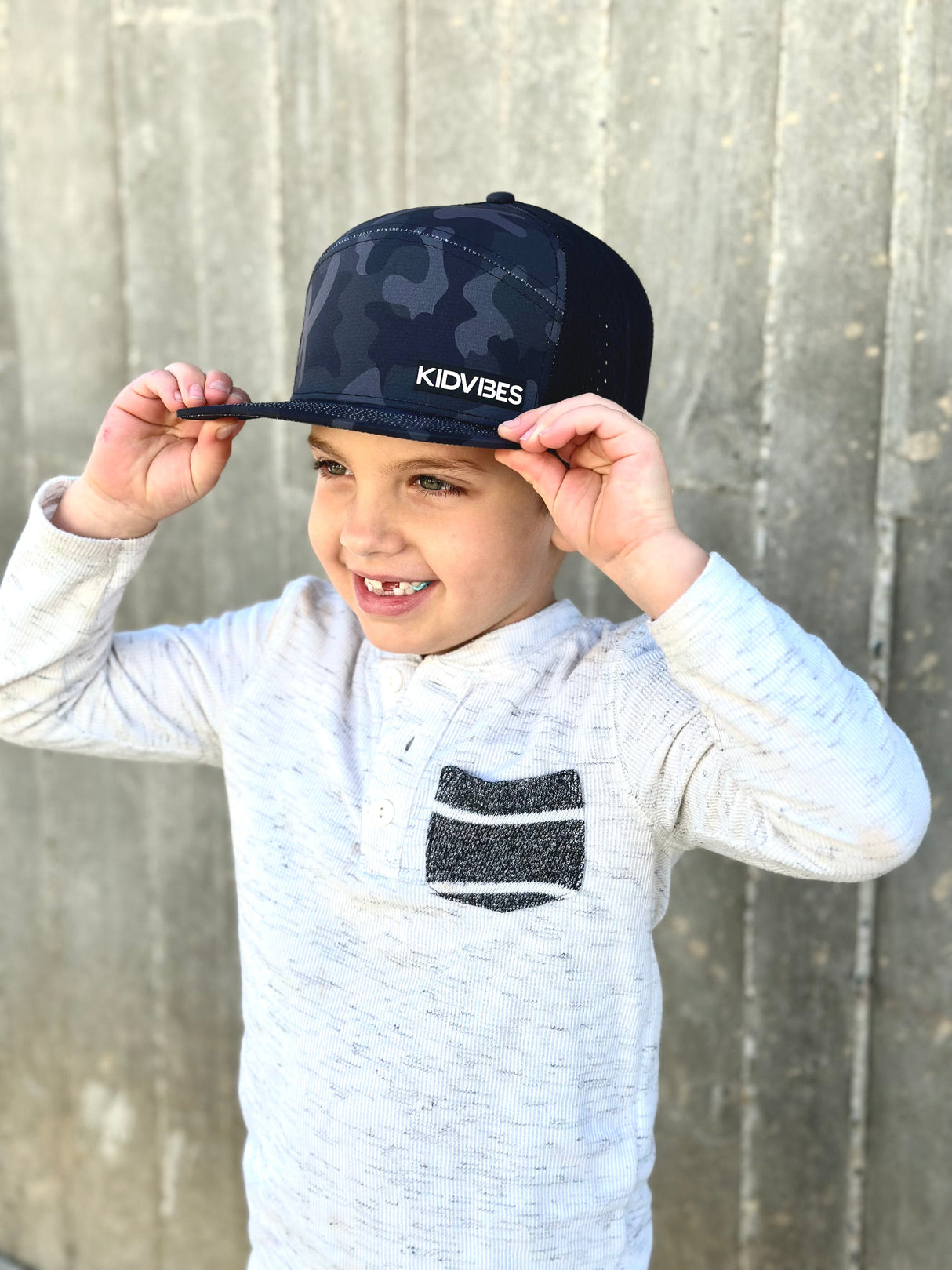 Premium Active 6-Panel KidVibes Hat (Multicam Black) from DadBod Apparel