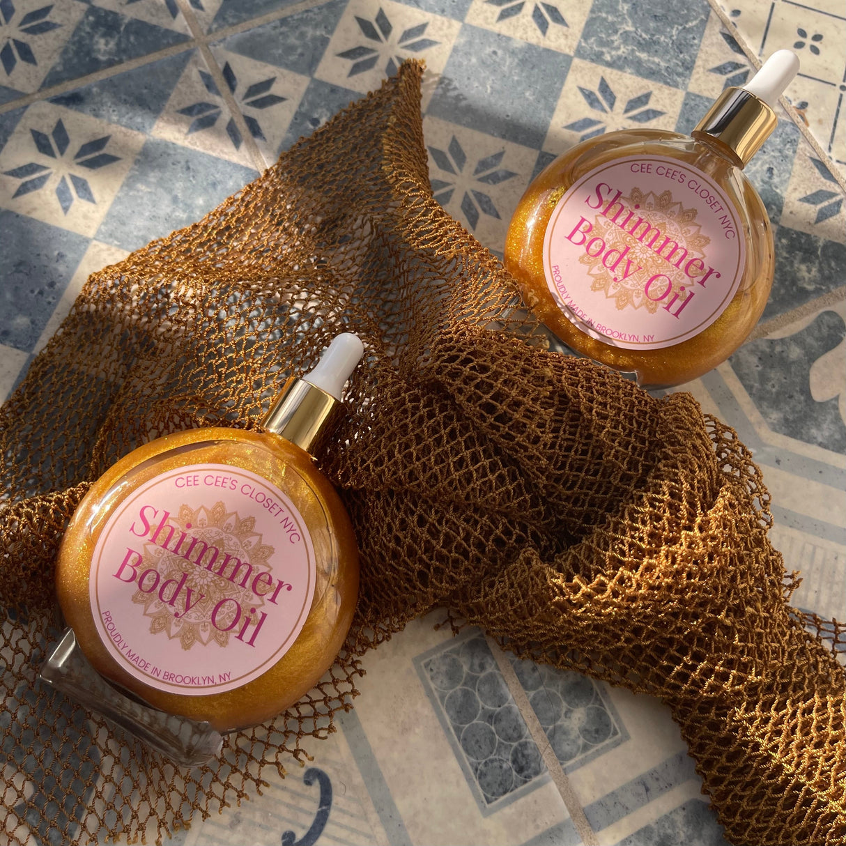 Shimmer Dry Body Oil from Cee Cee's Closet NYC